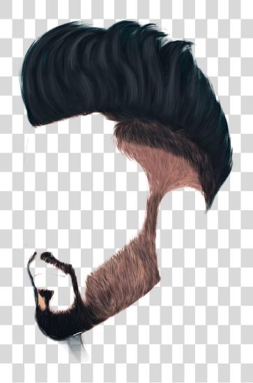 Download Hair Beard From Below Illustration PNG file