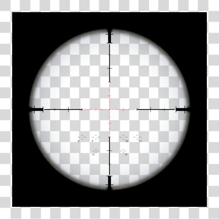 下载 Sniper Scope Crosshairs Circle PNG file