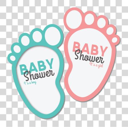 Download Baby Shower Icons Baby Shower Foot Print PNG file