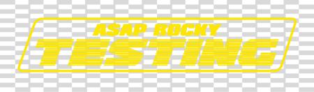 下载 Do Yall Edits Asap Rocky Testing Logo PNG file