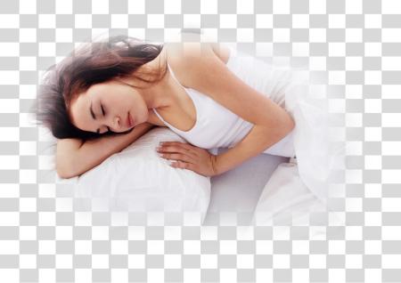 Download Well Be Unpacking What Causes Sleep Problems And How Sleeping Girl On Mattresses PNG file