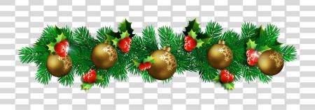 下载 Realistic Christmas Decorations PNG file