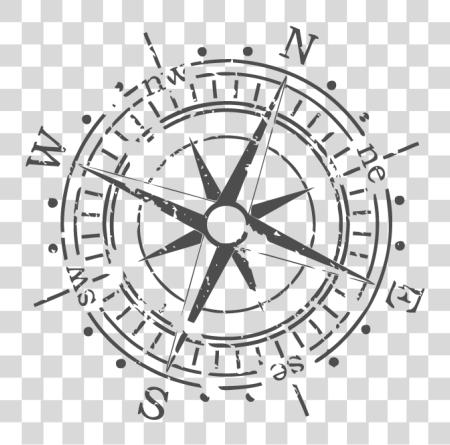 下载 Tumblr Static 矢量 Compass In Gray 复古 Compass 矢量 PNG file