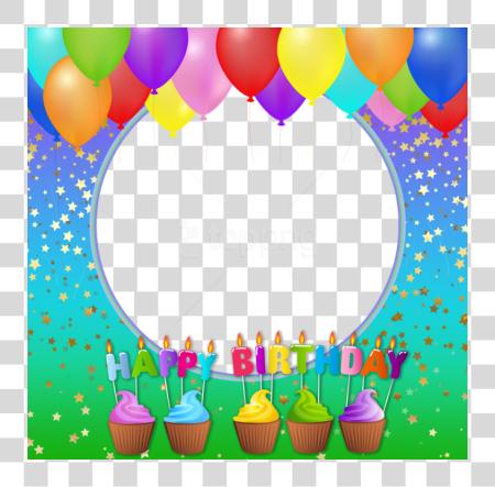 تحميل سعيد Birthdayphoto Frame Best سعيد عيد ميلاد بطاقة Template بي ان جي ملف