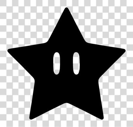 Download Silhouette Super Mario Super Mario Star PNG file