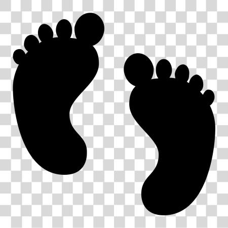 Download Baby Icon And Baby Foot Print PNG file