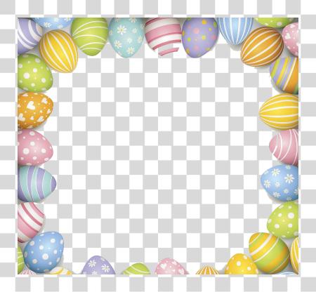 下载 Easter Border Easter 雞蛋 Border PNG file