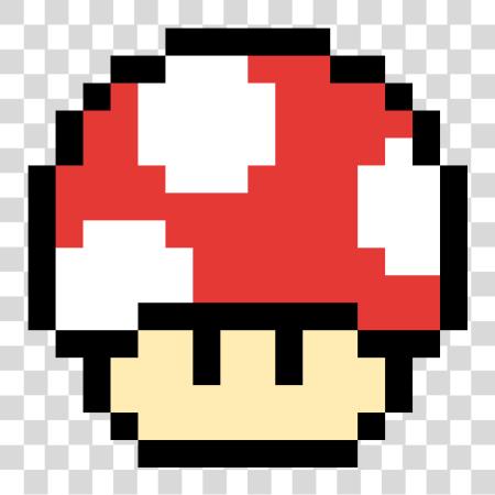 Download Mario Mushroom Super Mario Mushroom Pixel PNG file