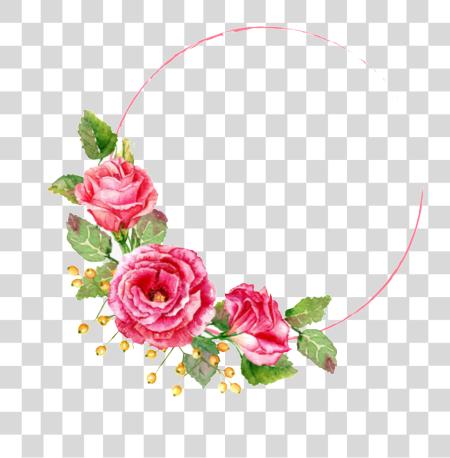 Download Romnticas Rosas Vermelhas Pintadas Com Decoraes Pink Rose Corner PNG file