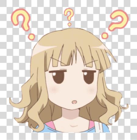 Download Anime Girl Confused PNG file