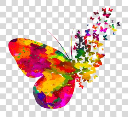 تحميل Papillons Pinturas De Mariposas Mariposas Bellas فراشة قلب Watercolor بي ان جي ملف