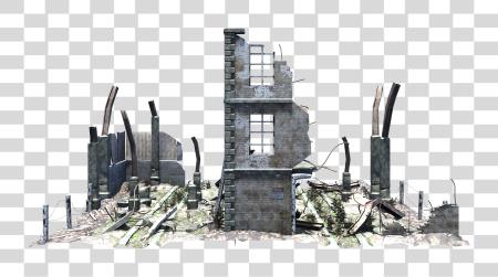 Download Building Rubble Ruined Building PNG file