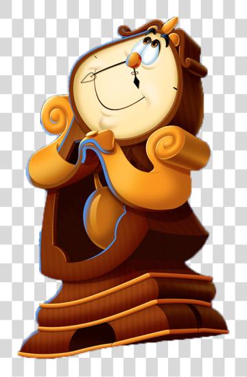 Download Cogsworth Beauty And The Beast Cartoon Cogsworth PNG file