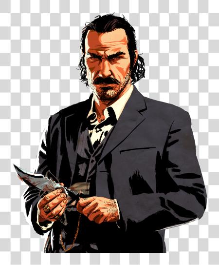 Download rojo Dead Redemption 2 Dutch Dutch Van Der Linde PNG file