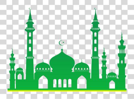 Download Mosque Green Mosque PNG file