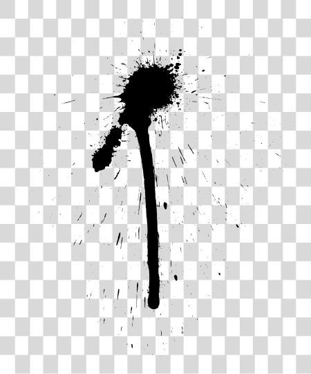 下载 黑色 Paint Drip PNG file