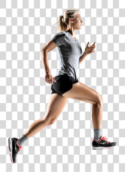 Download Running Man Mujer Corriendo PNG file