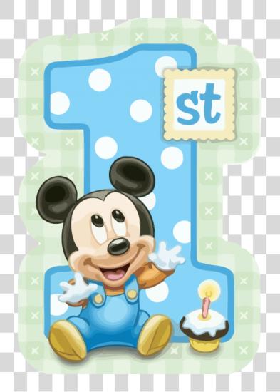 Download 1st cumpleaños Mickey ratón Mickey ratón 1st cumpleaños PNG file