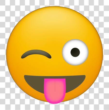 Download Heart Eyes Stencil Emoji Wink Tongue PNG file