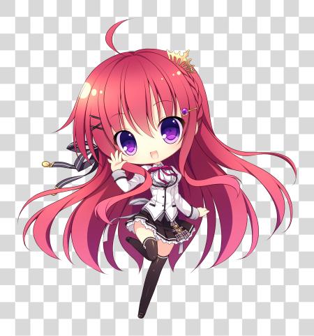 下载 Rias Chibi 粉红色 头发 Chibi 动漫 Girl PNG file