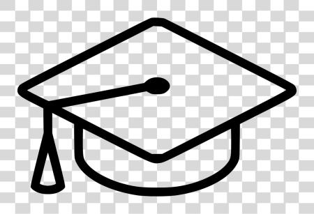 Download Graduation Cap Outline icon PNG file