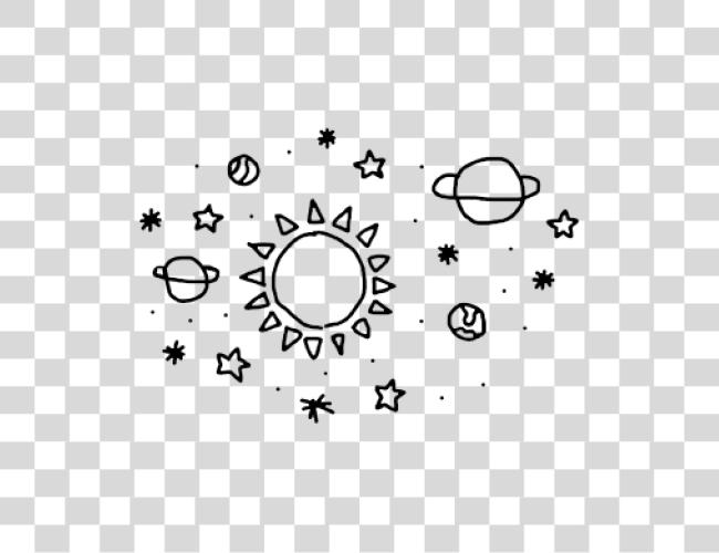 Download planet planets stars sun doodle sketch freetoedit espacio estético Clip arte