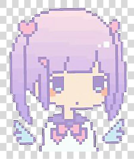 Download Pixel Kawaii Cute Pink Aesthetic Anime Girl Freetoedit Aesthetic Anime Girl Pixel PNG file