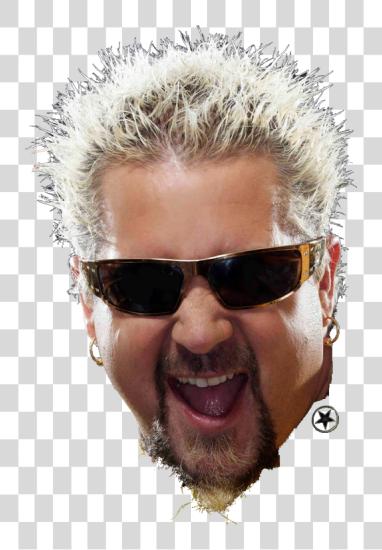 下载 Guy Fieri 太陽眼鏡 在 头 PNG file