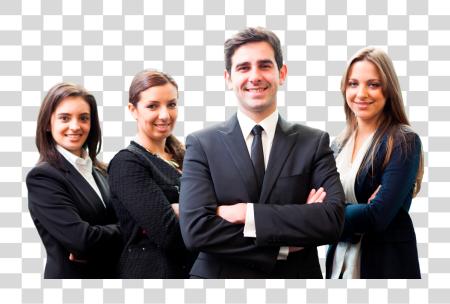 Download Ejecutivos Smiling Business equipo PNG file