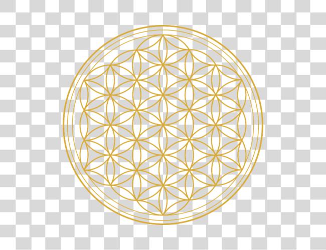 Download El Simbolo De La Flor De La Vida Yellow Flower Of Life Clip Art