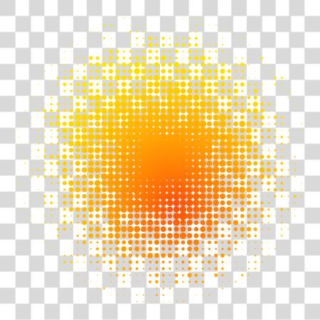 Download Cartoon Color Gradient Element Round Halftone PNG file