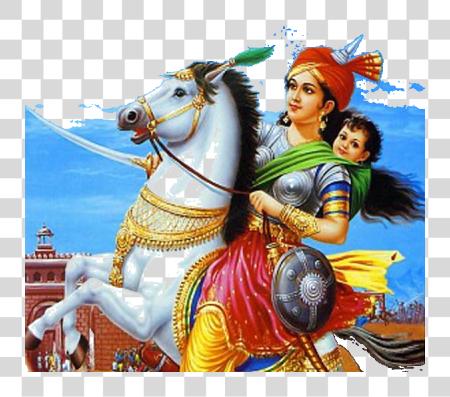 Download Rani Lakshmi Bai Indias Women Freedom Fighter Brave Rani Of Jhansi PNG file