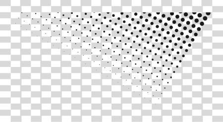 Download Halftone Angle Symmetry Black And White PNG file