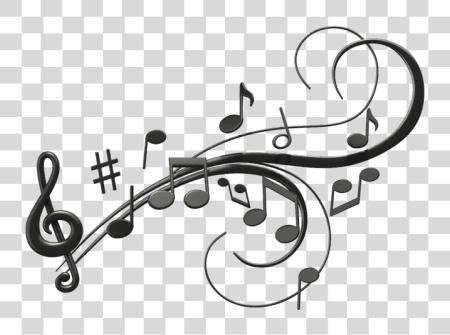 Download Music Musical Note Music Calligraphy Metal Musical Notes Clipart Background PNG file