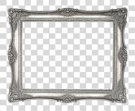 Download Antique Silver Frame Antique Picture Frame PNG file