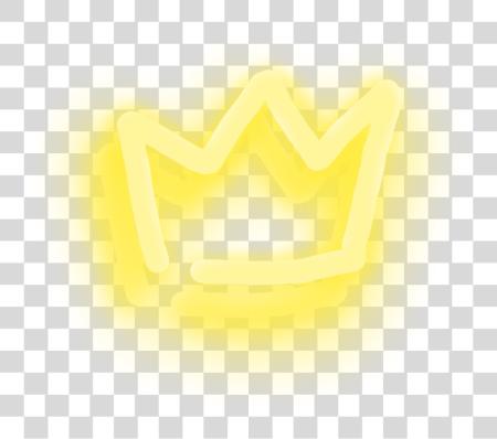 Download crown neon neoncrown simplecrown simple yellow Emblem PNG file