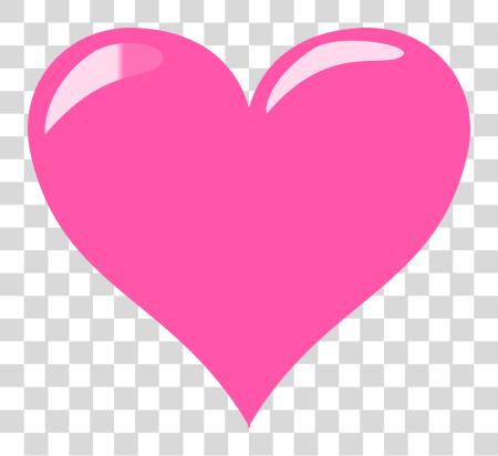 Download Pink Heart Glossy Pink Love Heart PNG file