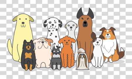 Download Dogs Cartoon Group Of Dogs Cartoon PNG file