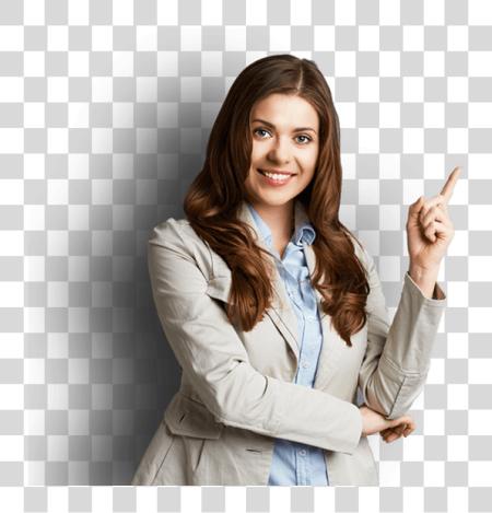 Download mujer Pointing Right Canon Printer apoyo pancarta PNG file