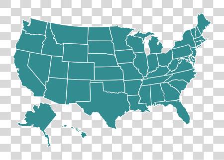 Download United States Map Of America Gray PNG file