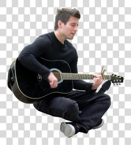 Download Chica Guitarra Siluetas De Personas Persona Sentada People Playing Instrument Photoshop PNG file