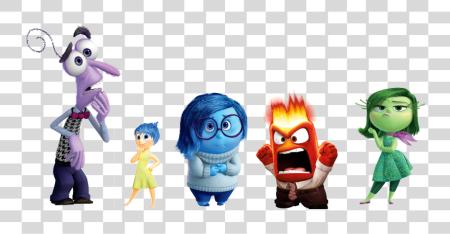 Download Inside Out Group Individuals Warped Sadness Inside Out Character Cutouts PNG file