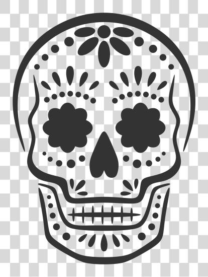 Download Sugar Skull Pumpkin Stencil Halloween Pumpkin Stencils Skeleton Pumpkin Carving Ideas PNG file