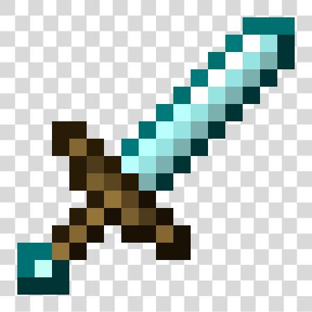 Download New Iron Sword Texture Minecraft Diamond Sword Pixel PNG file