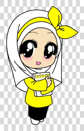 Download Google Untuk Http Gambar Kartun Muslimah Warna Kuning PNG file