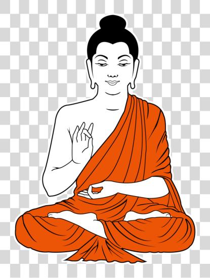 Download 9 Gautam Buddha mano Sticker PNG file