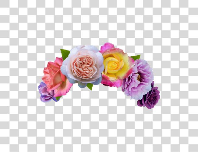 تحميل flowercrown زهرة تاج زهور headband وردة رأس زهرة تاج مقطوعة فن