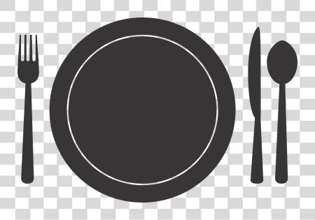 Download Fork y cuchara Plate y Silverware PNG file