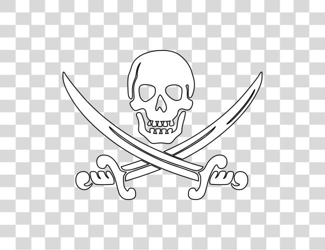 Download Pirate Skull Malvorlage Piratenkopf Clip Art