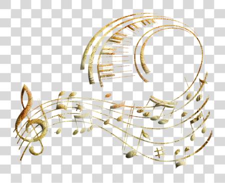 Download Music Notes Soundtrack Gold Musical Notes PNG file